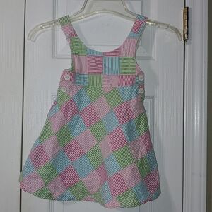 Vintage Gymboree Girls 12-18m Tennis Match Dress Seersucker